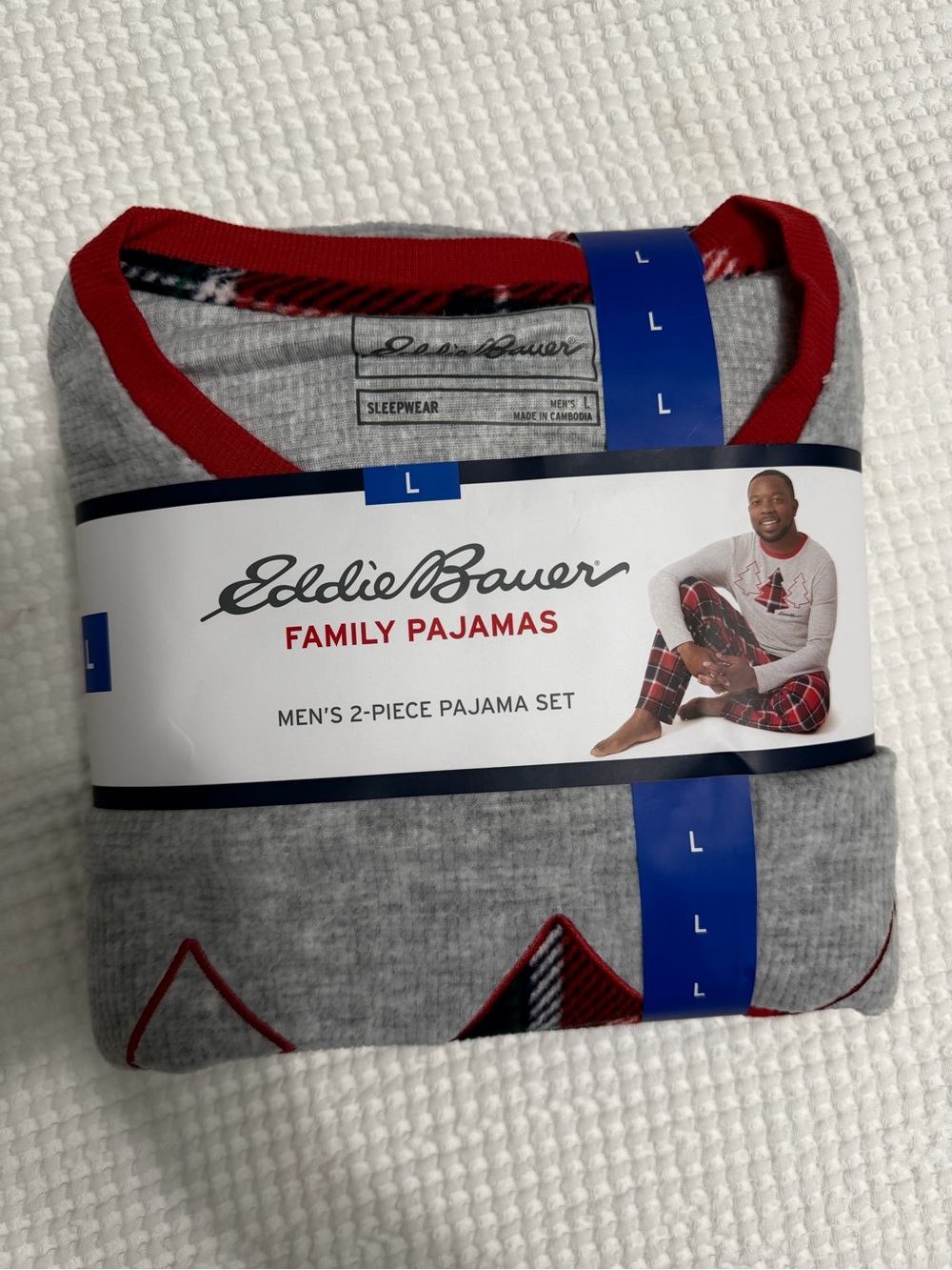 Eddie Bauer Gray and Red Men’s Pajama Set
